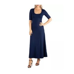 Brand new Navy quarter sleeve maxi dress